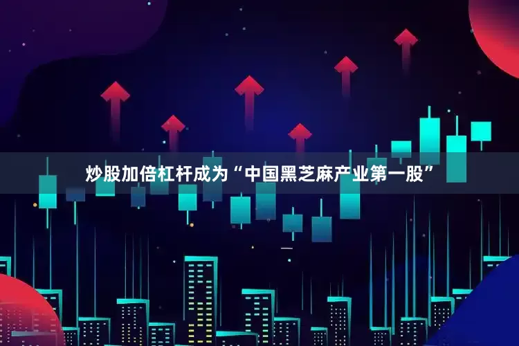 炒股加倍杠杆成为“中国黑芝麻产业第一股”