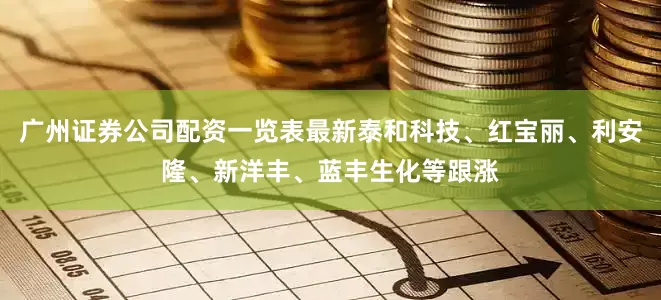 广州证券公司配资一览表最新泰和科技、红宝丽、利安隆、新洋丰、蓝丰生化等跟涨